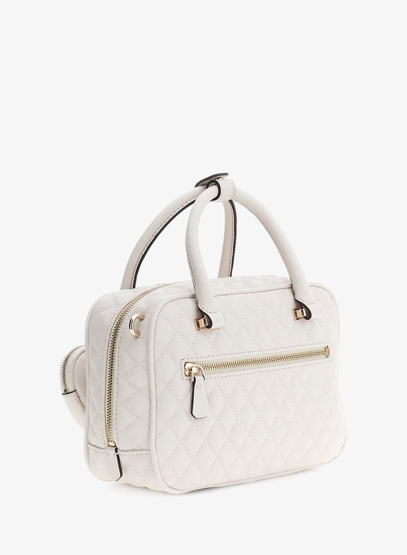 GUESS Atabey Top Handle Box Satchel Bag - Image 2